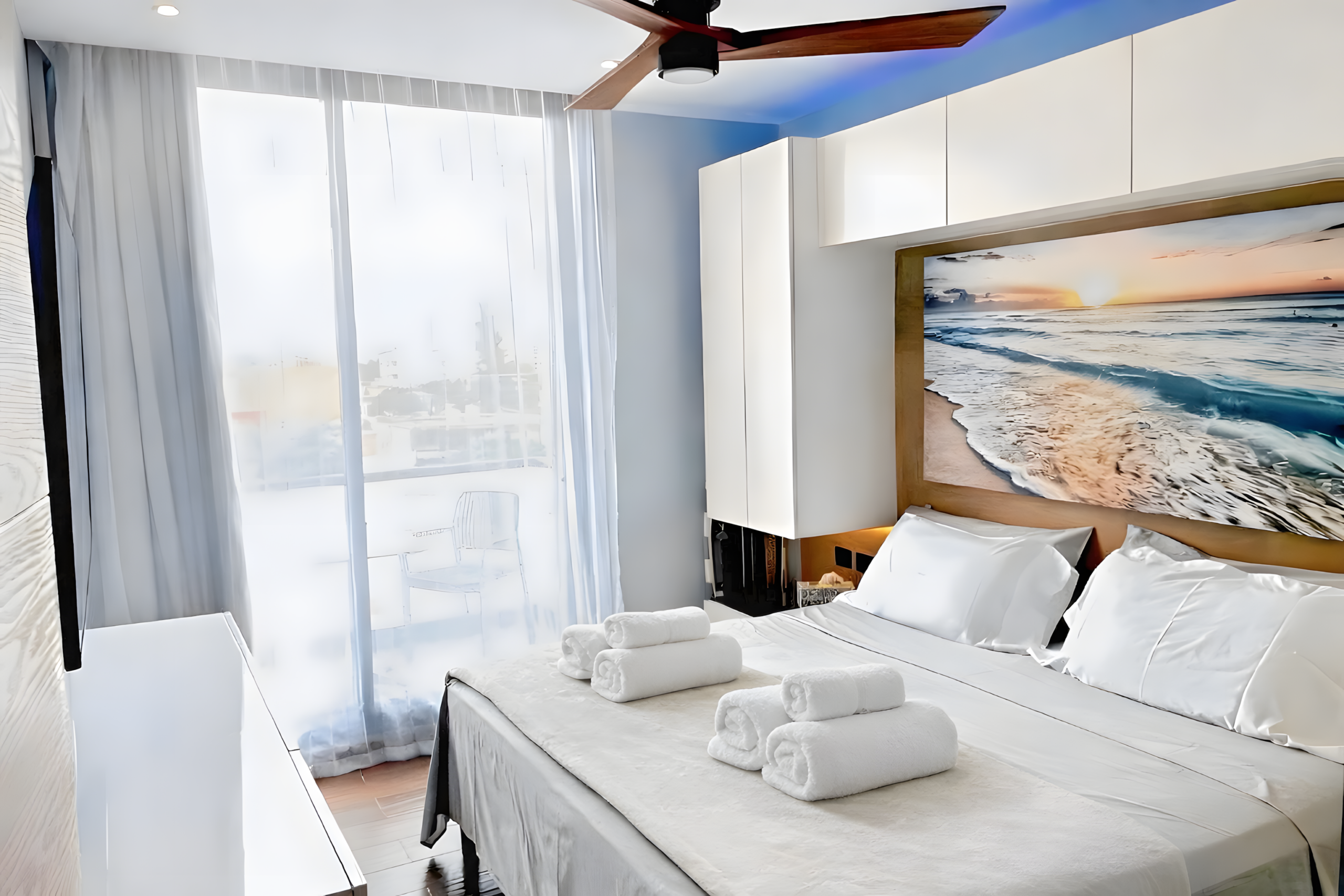 Chambre confortable de la Suite Vedra à Playa del Carmen