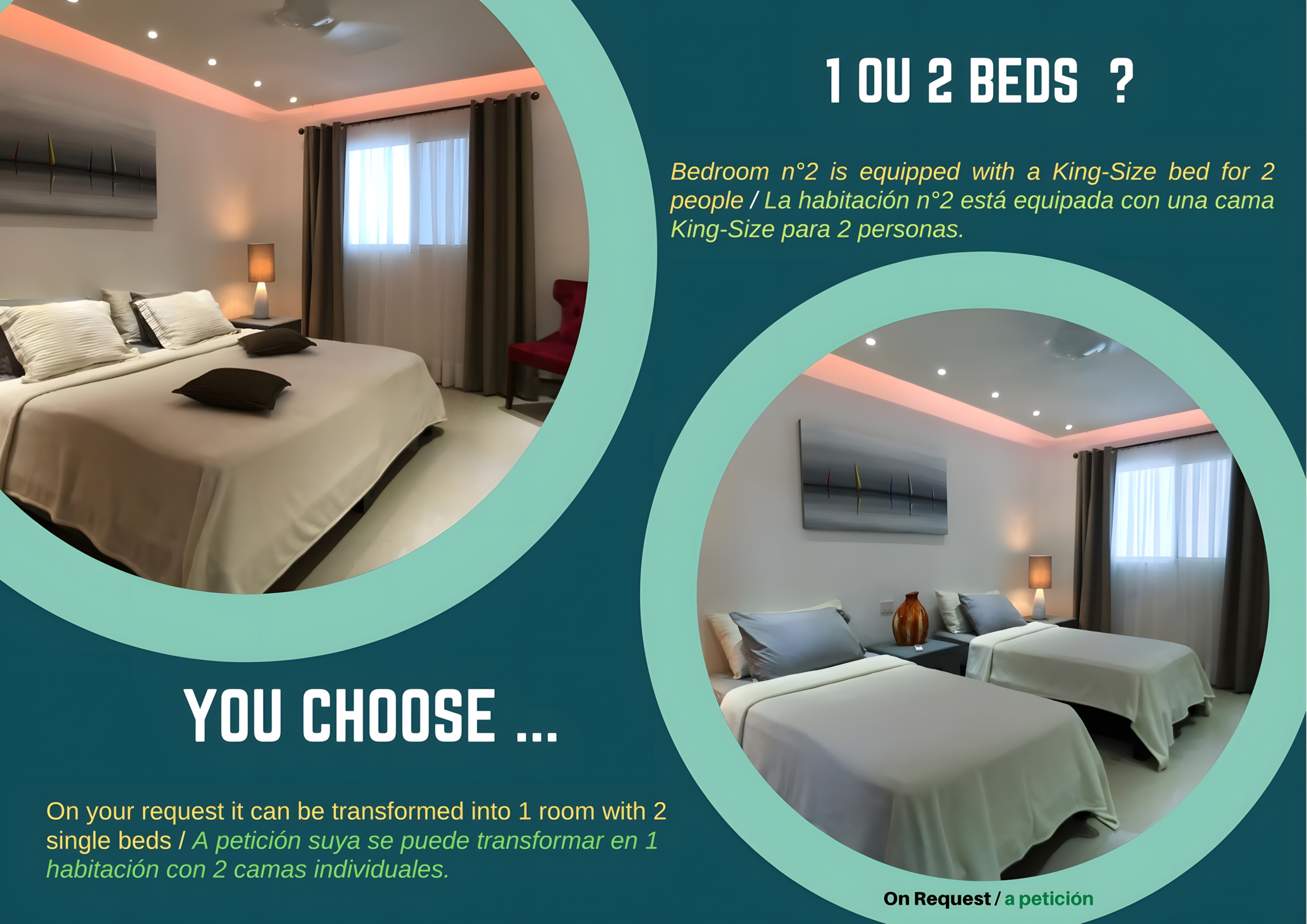 Comparaison des deux configurations de la deuxième chambre